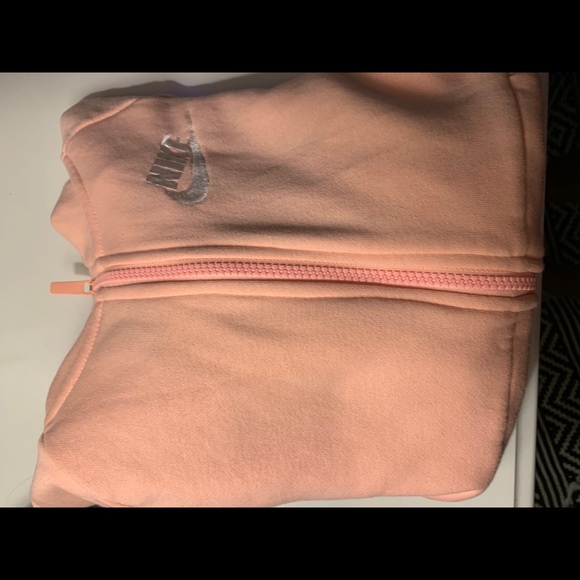 girls coral nike hooded jacket - Picture 3 of 3
